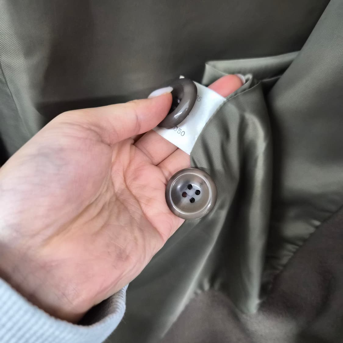 캐시미어 100% 브라운 롱 코트 여성 M 상품이미지6