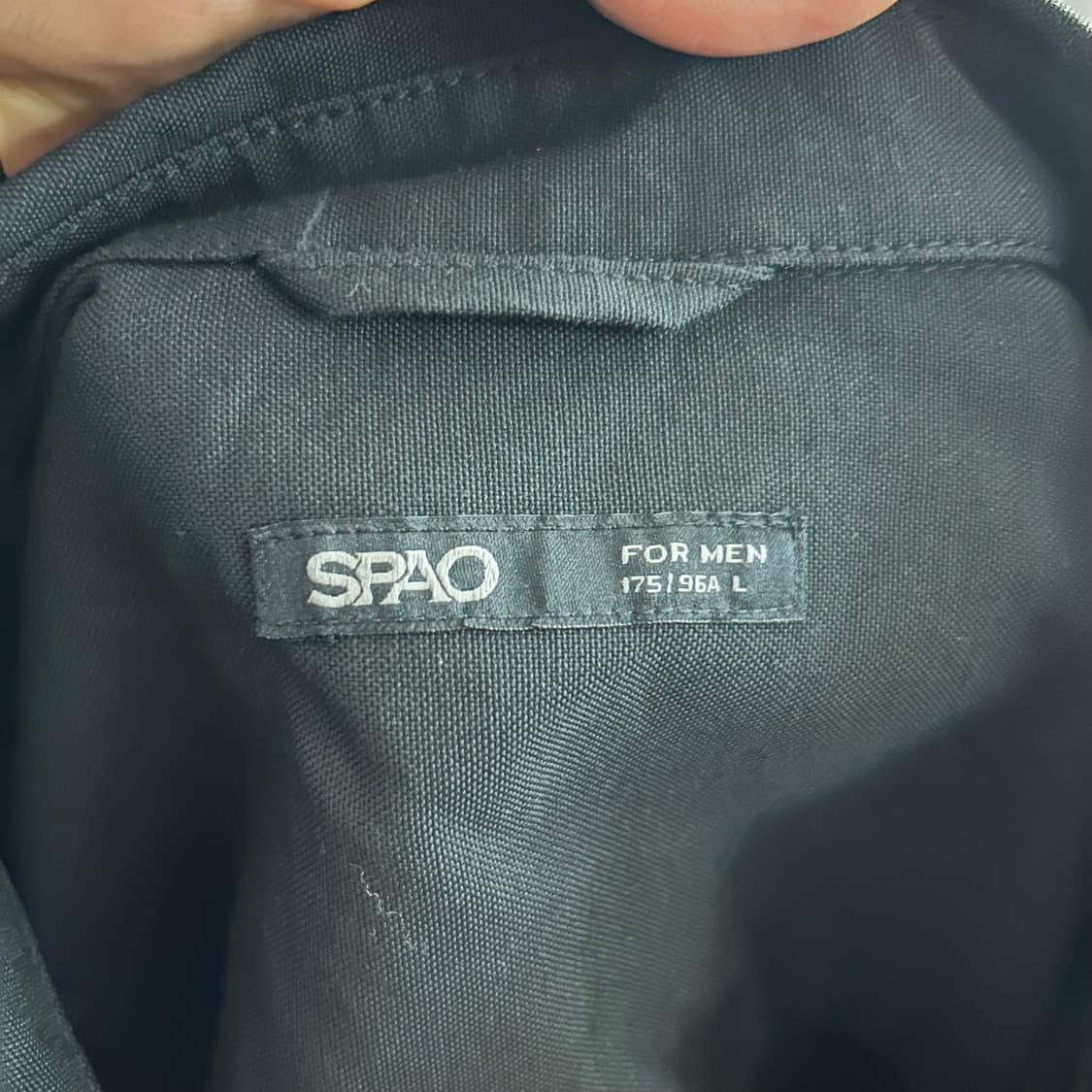 스파오 블랙 셔츠 L 새상품 상품이미지3