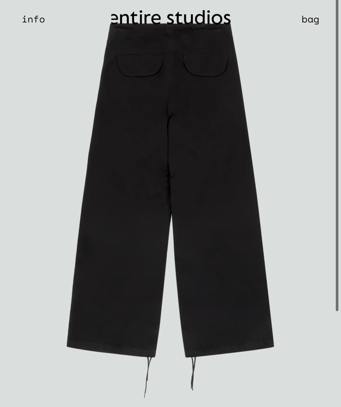 Entire Stuidios Barren cargo black 상품이미지2