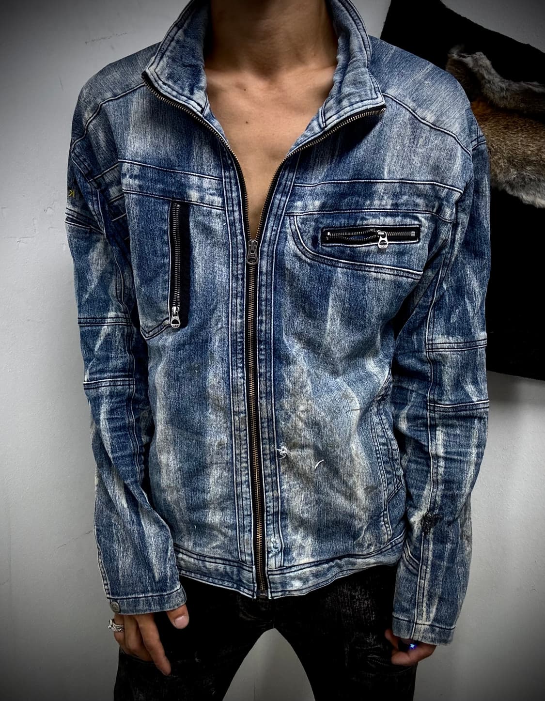 “Vintage”Y2K Mood Washed Jacket 상품이미지2