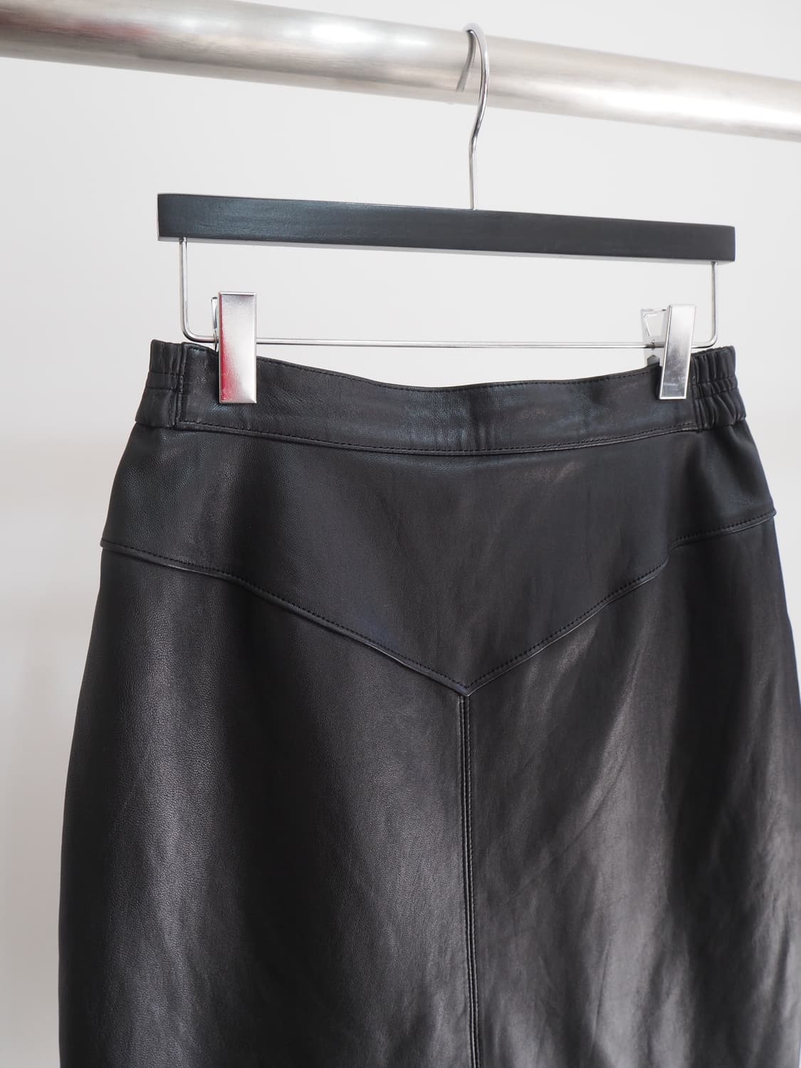 vintage sheepskin leather skirt  상품이미지2