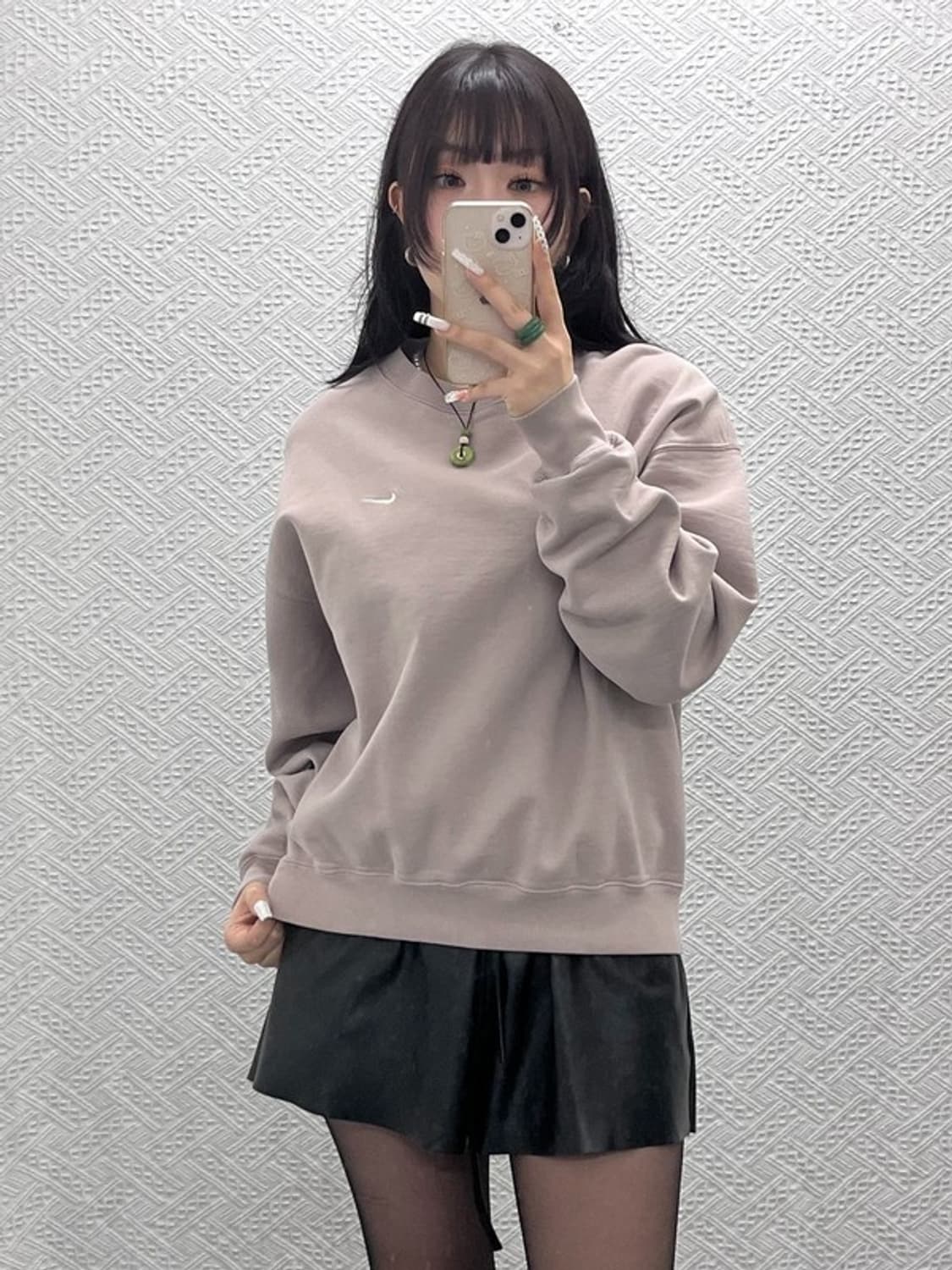 나이키 NRG 빈티지 캐주얼 라떼 브라운 맨투맨 L C10949 상품이미지2