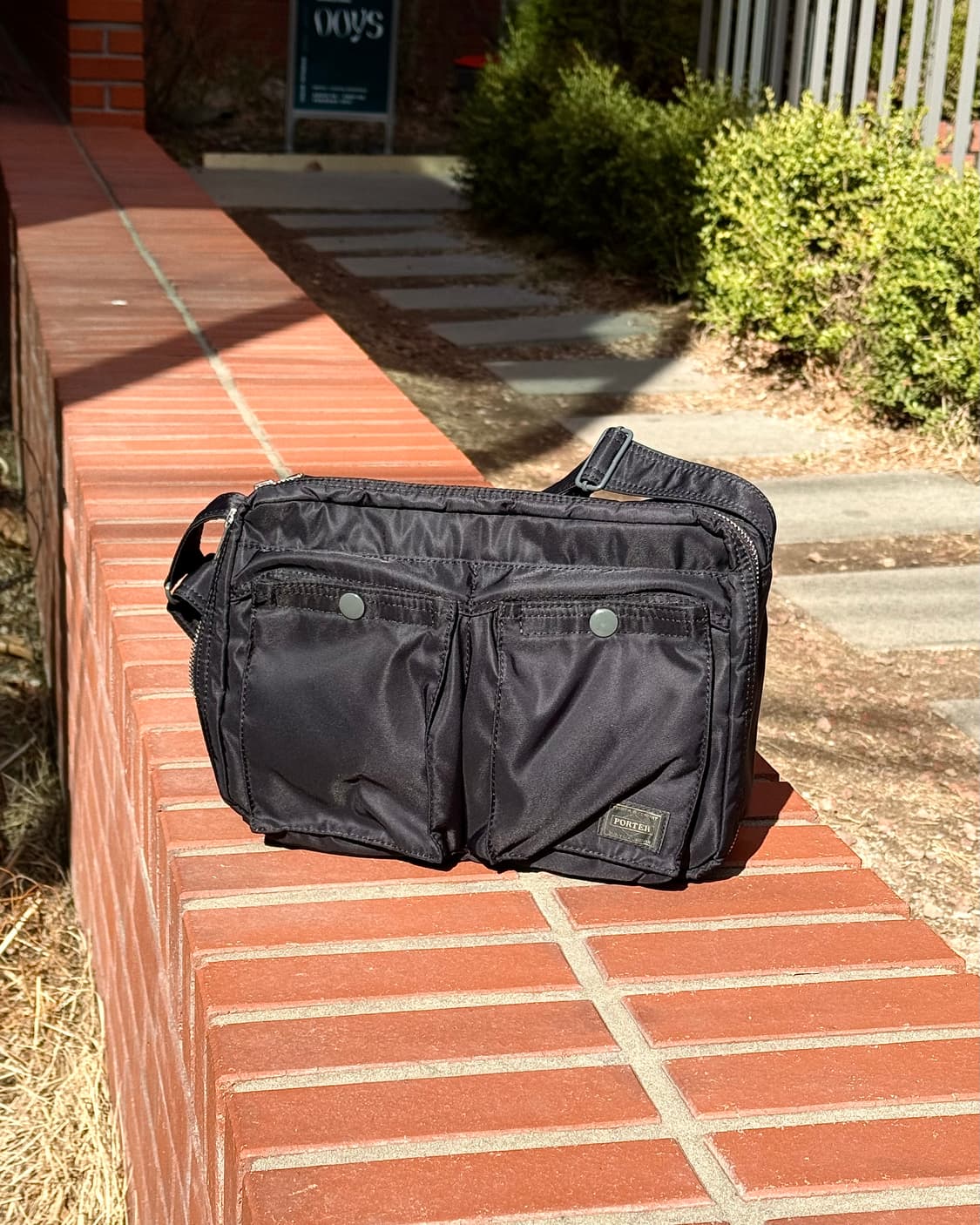 포터 탱커 블랙 나일론 pvc 키트 숄더 백 상품이미지1