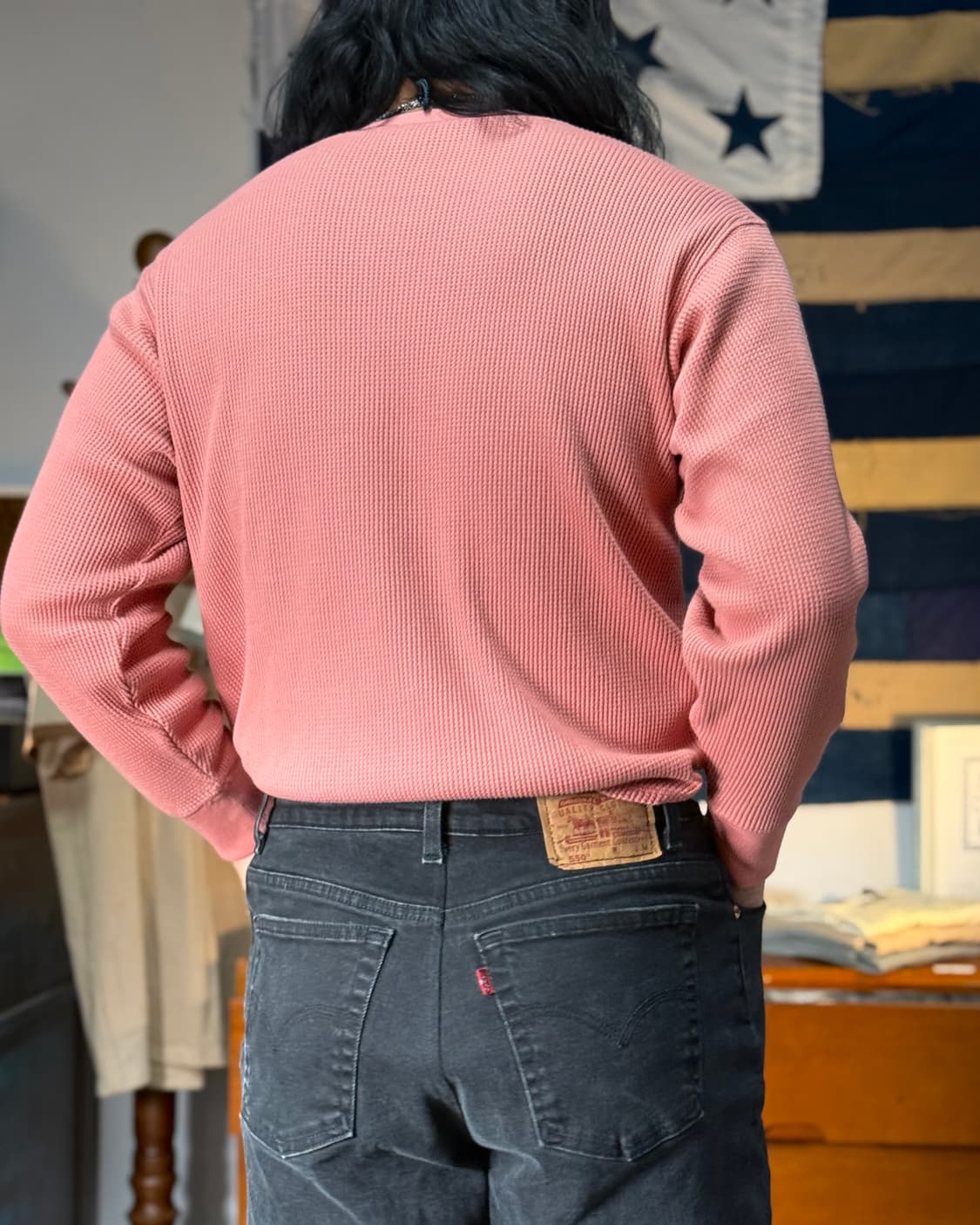유니클로 재팬 와플 크루넥 롱슬리브 L 상품이미지8
