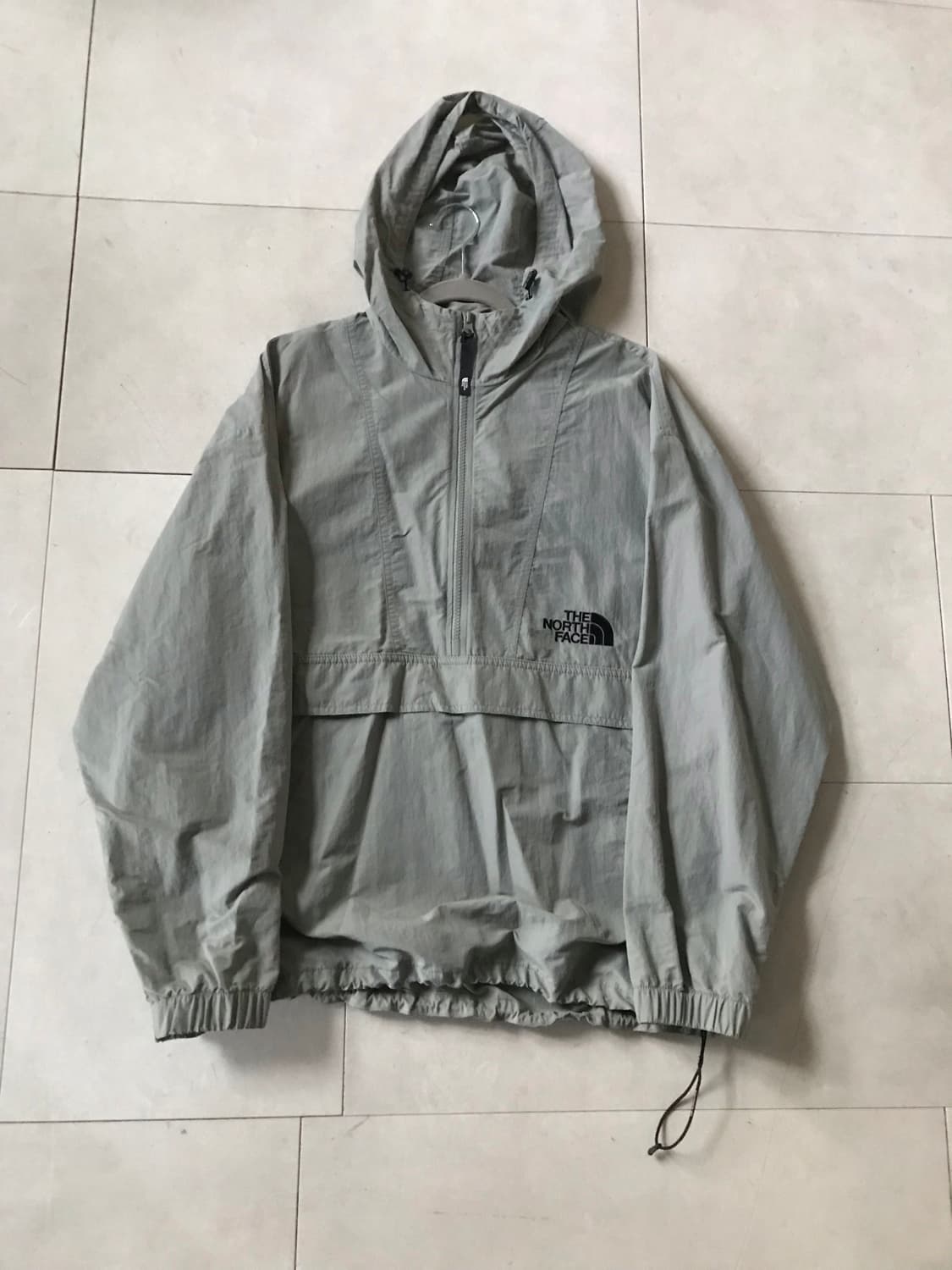 노페 카키 바람막이 고프코어 반집업 상품이미지8