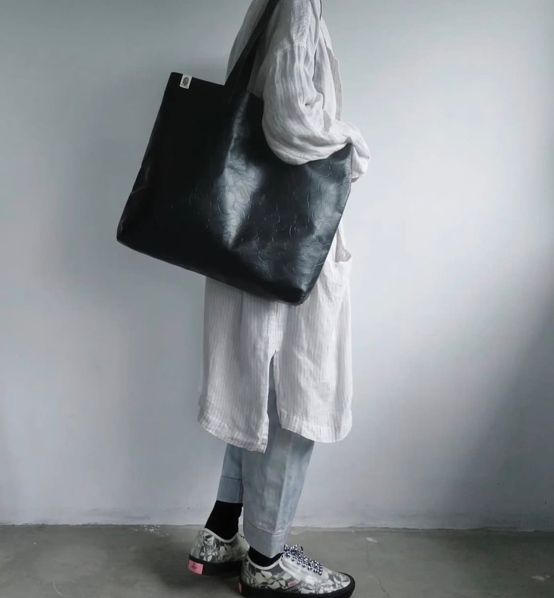 베이프 부록 가죽 토트백 판매 상품이미지5