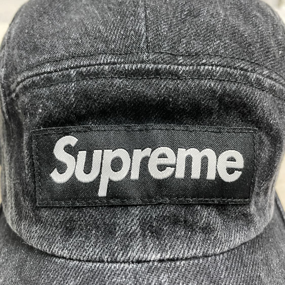 슈프림 데님 캠프캡 블랙 24SS 상품이미지9