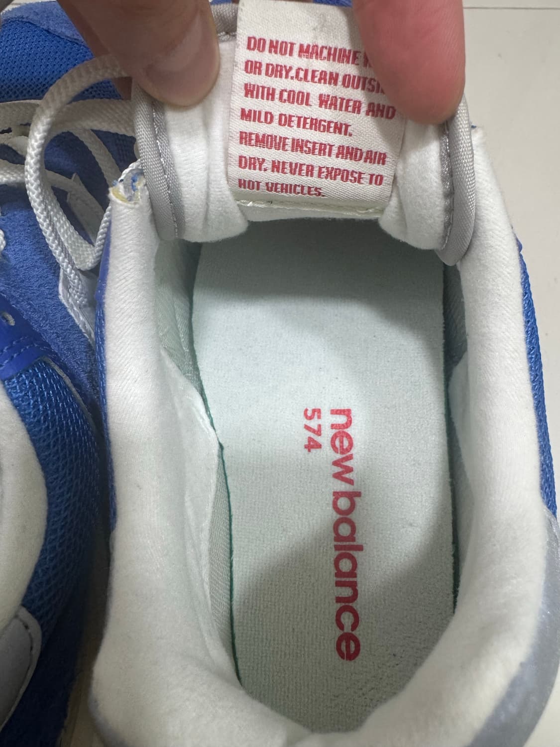 [275] 뉴발란스 574 헤리티지 블루 화이트 상품이미지5