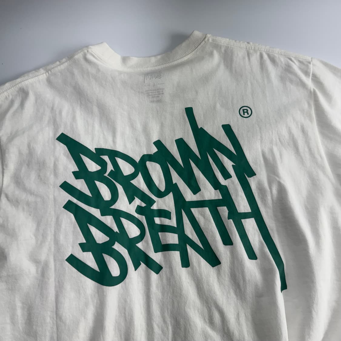Brown breath 브라운 브레스 그린 백 로고 화이트  상품이미지5