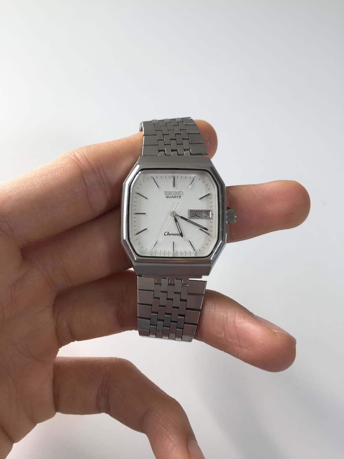 80s seiko chronos square day-date quartz 상품이미지5