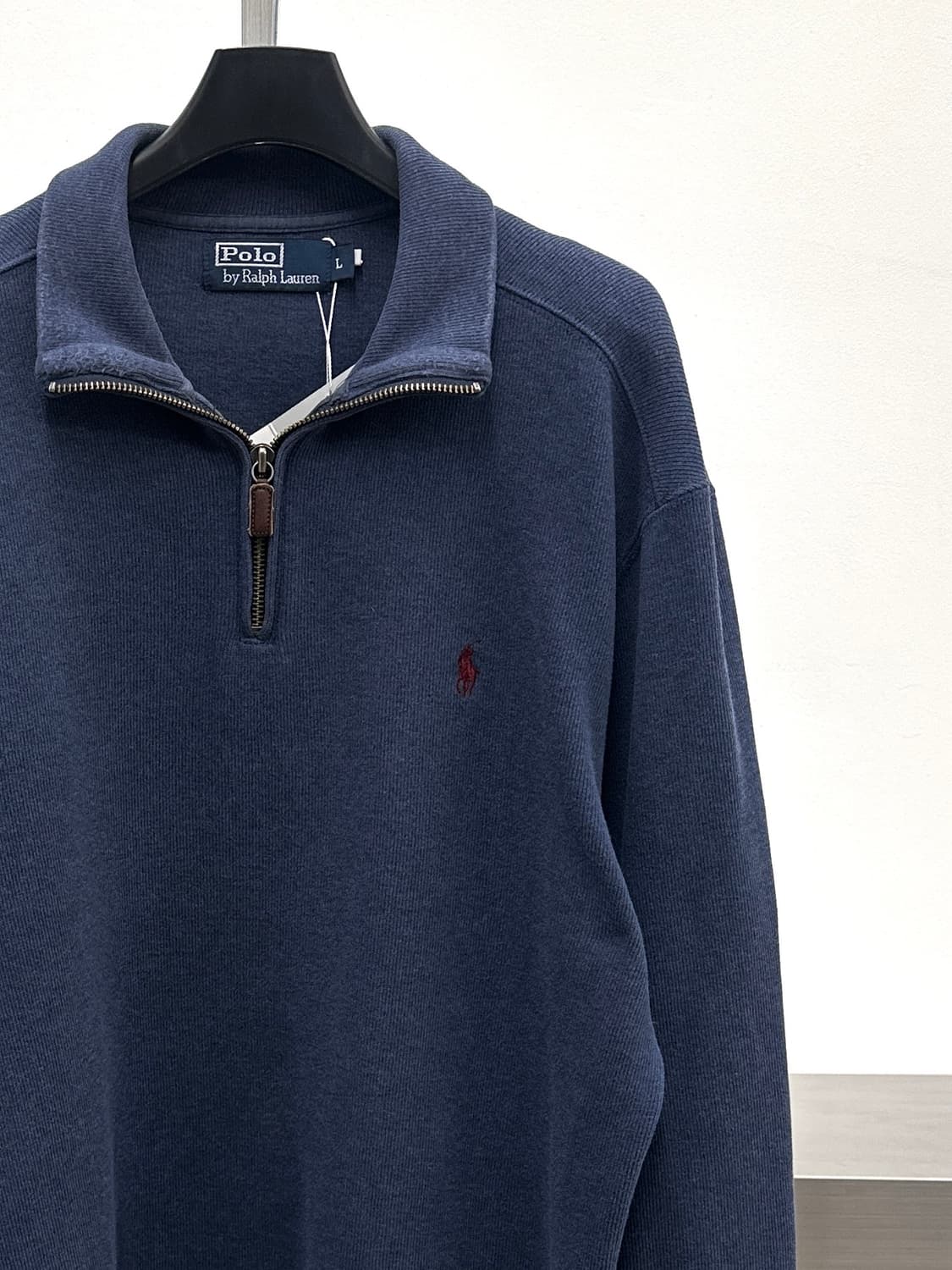 폴로 랄프로렌 뮤트블루 코튼 하프집업  상품이미지5