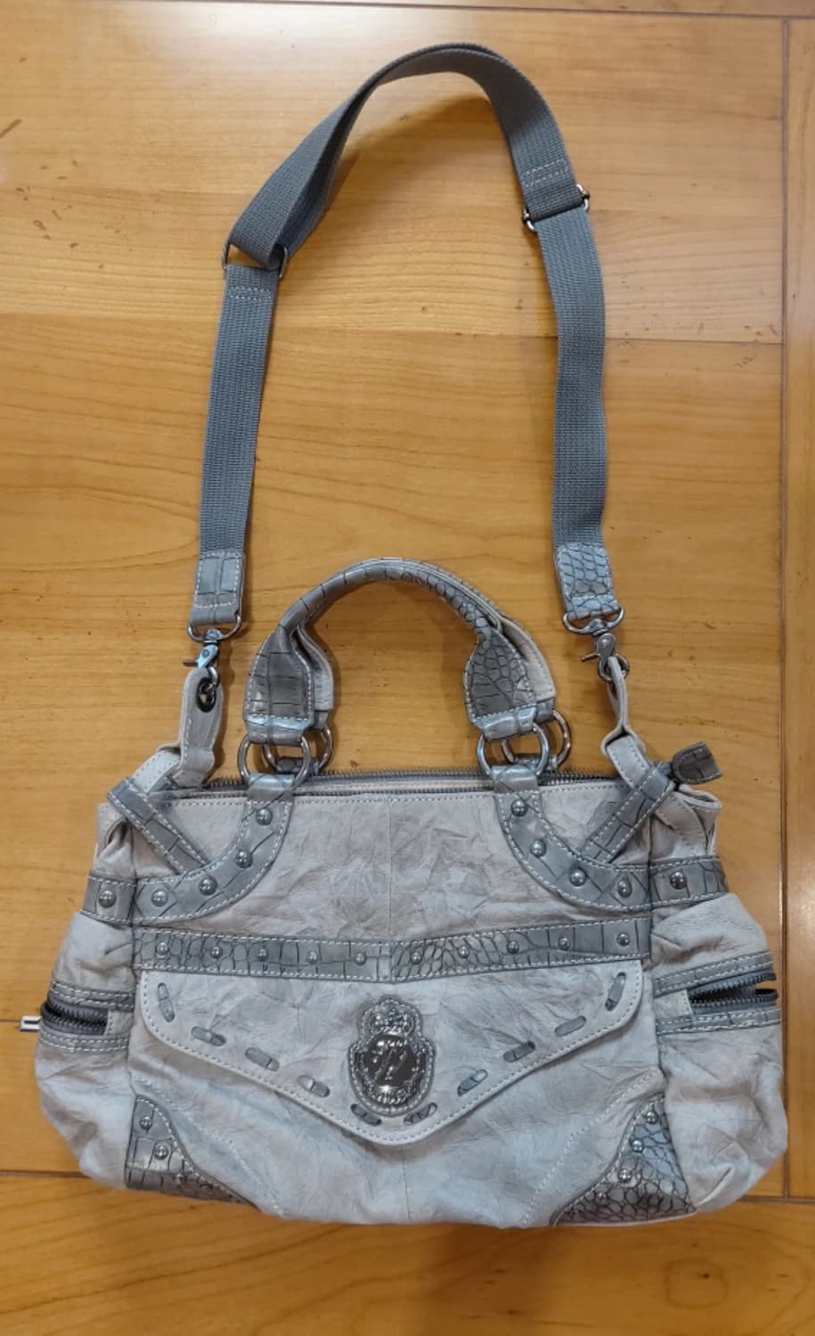 톰보이 크림실버 숄더백 크로스백  상품이미지3