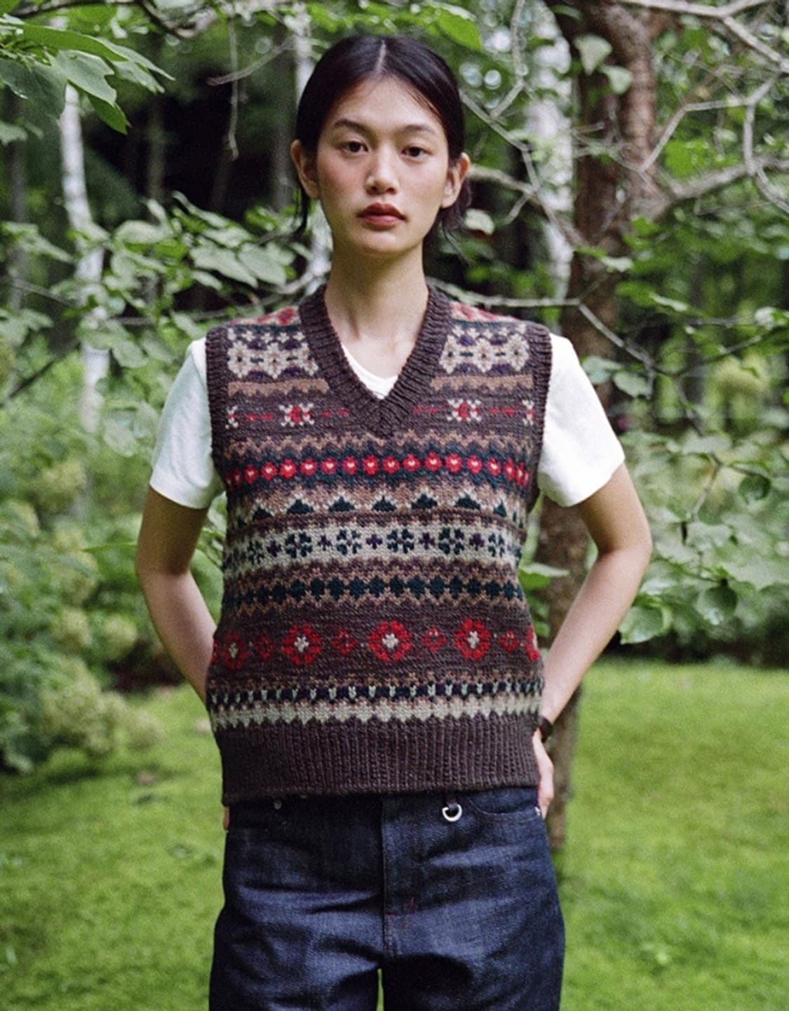 얼바닉30 롯지 니트 베스트 상품이미지2