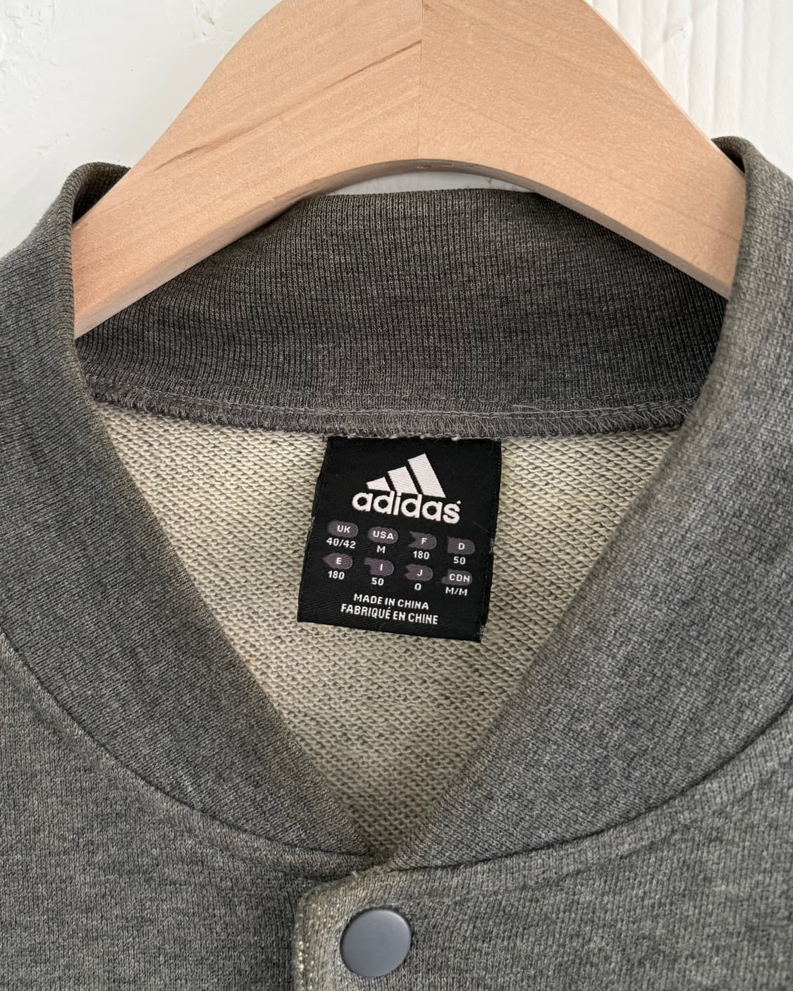 Adidas 아디다스 00‘s 레드로고 차콜컬러 스타디움 코튼 바시티 가 상품이미지8
