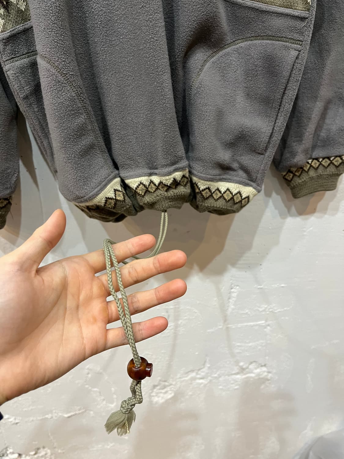 Mc Ross 에스닉 빈티지 반집업 풀오버 후리스 상품이미지5