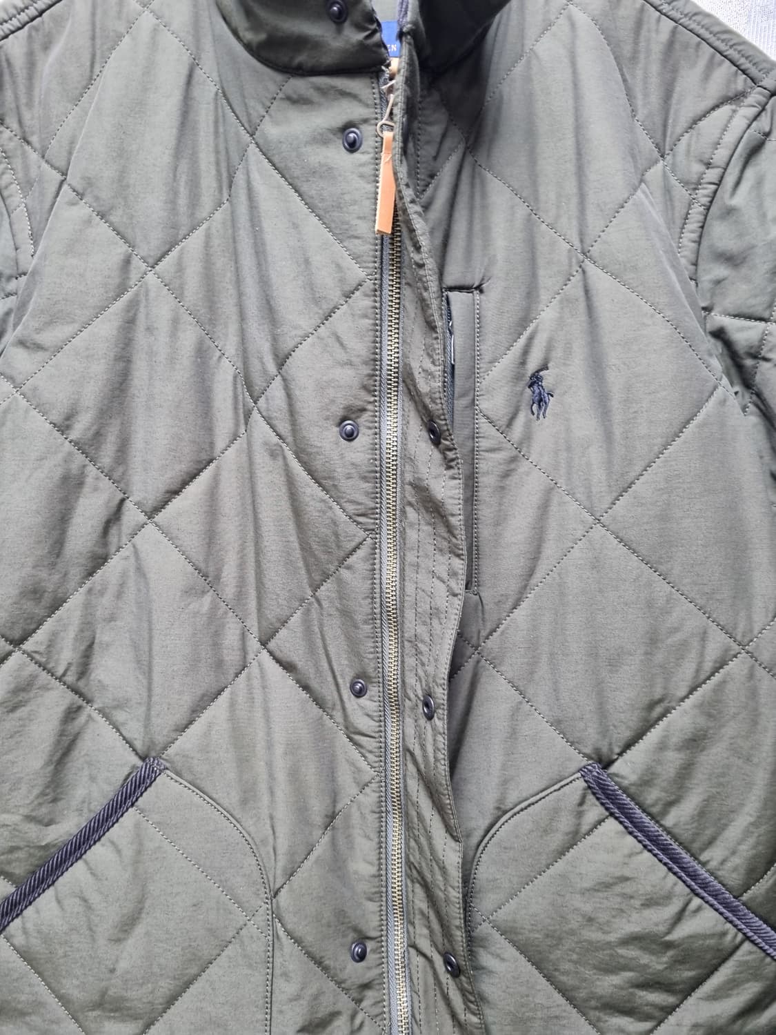 [L/100] 폴로 sussex 퀼팅 자켓 카키 상품이미지3