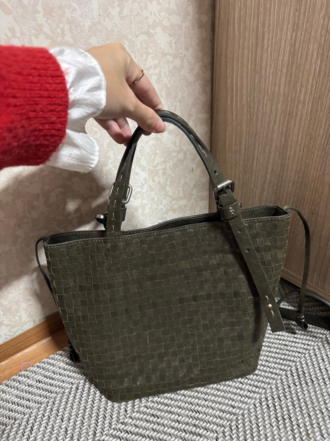 헨리베글린 양가죽 토트백 크로스백 상품이미지1