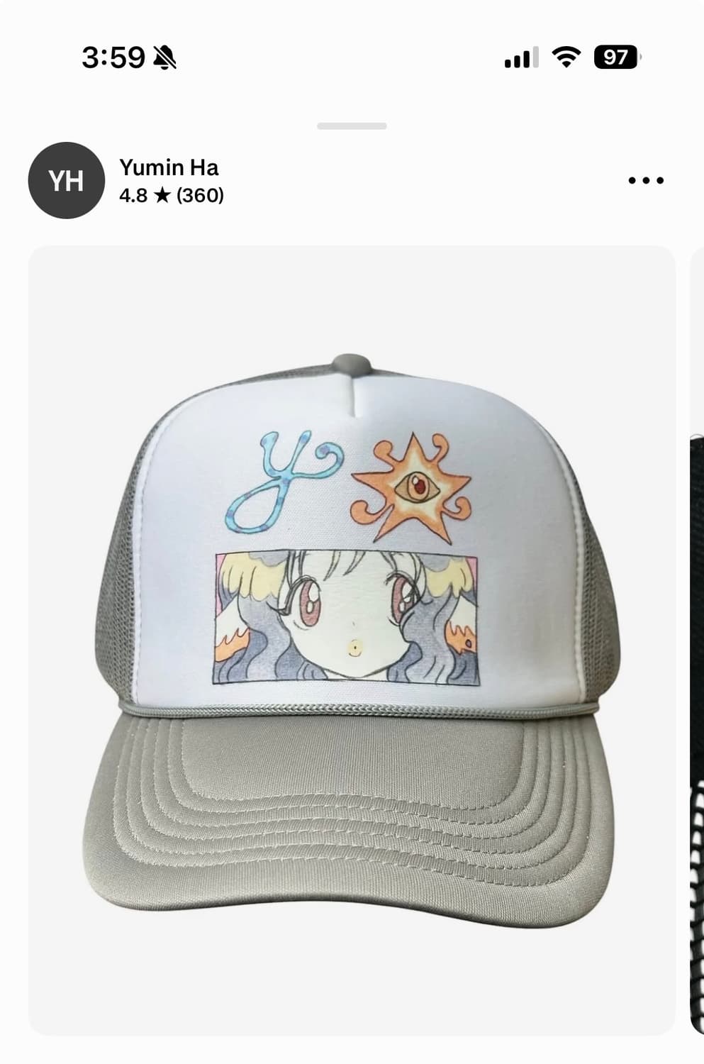 유민하 Yumin Ha 메쉬캡 볼캡 모자 캡모자 Oliwa 콜라보 상품이미지1