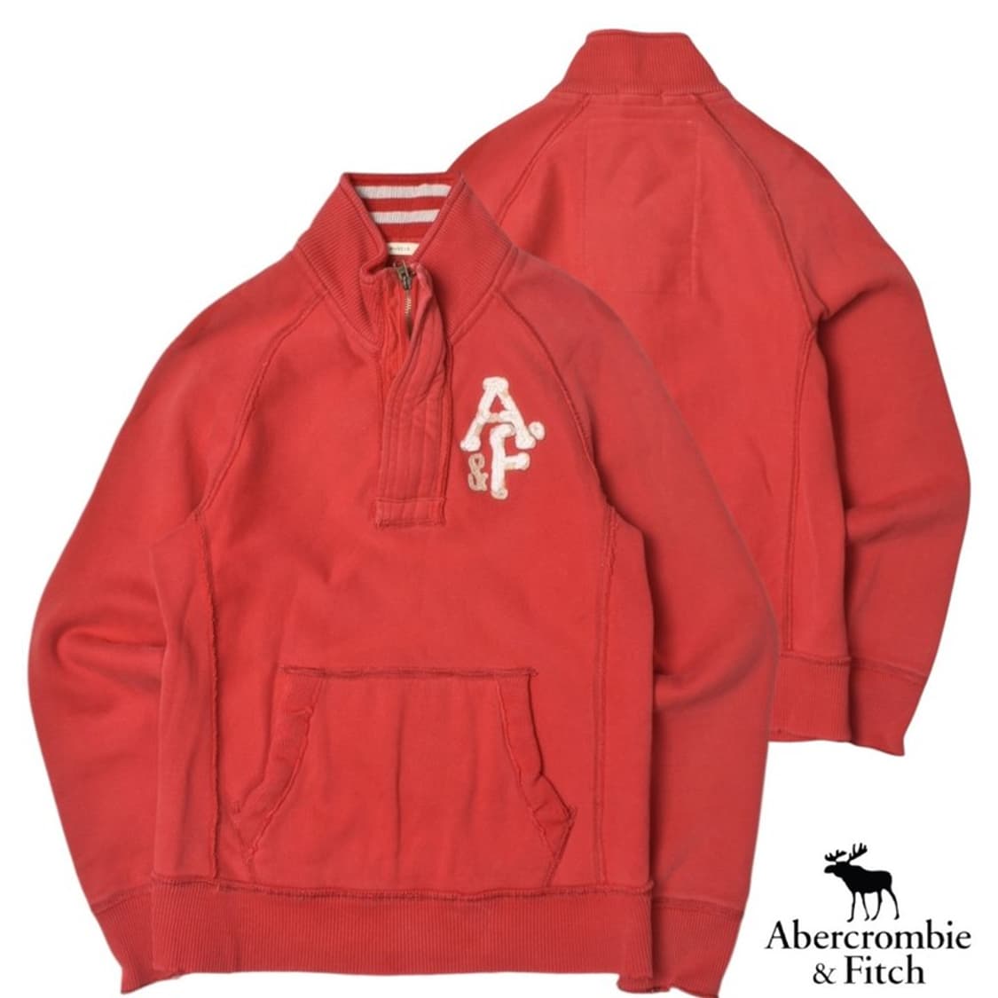 아베크롬비 코튼 반집업 맨투맨 S N1127 상품이미지1