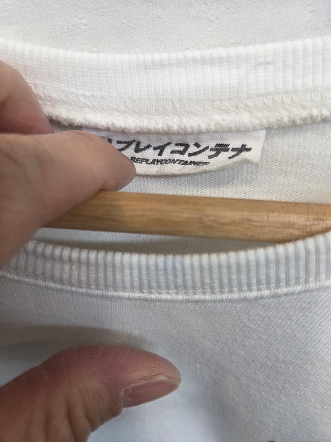 리플레이컨테이너 시그니처 코튼 반팔 대략 L 오버핏  상품이미지3