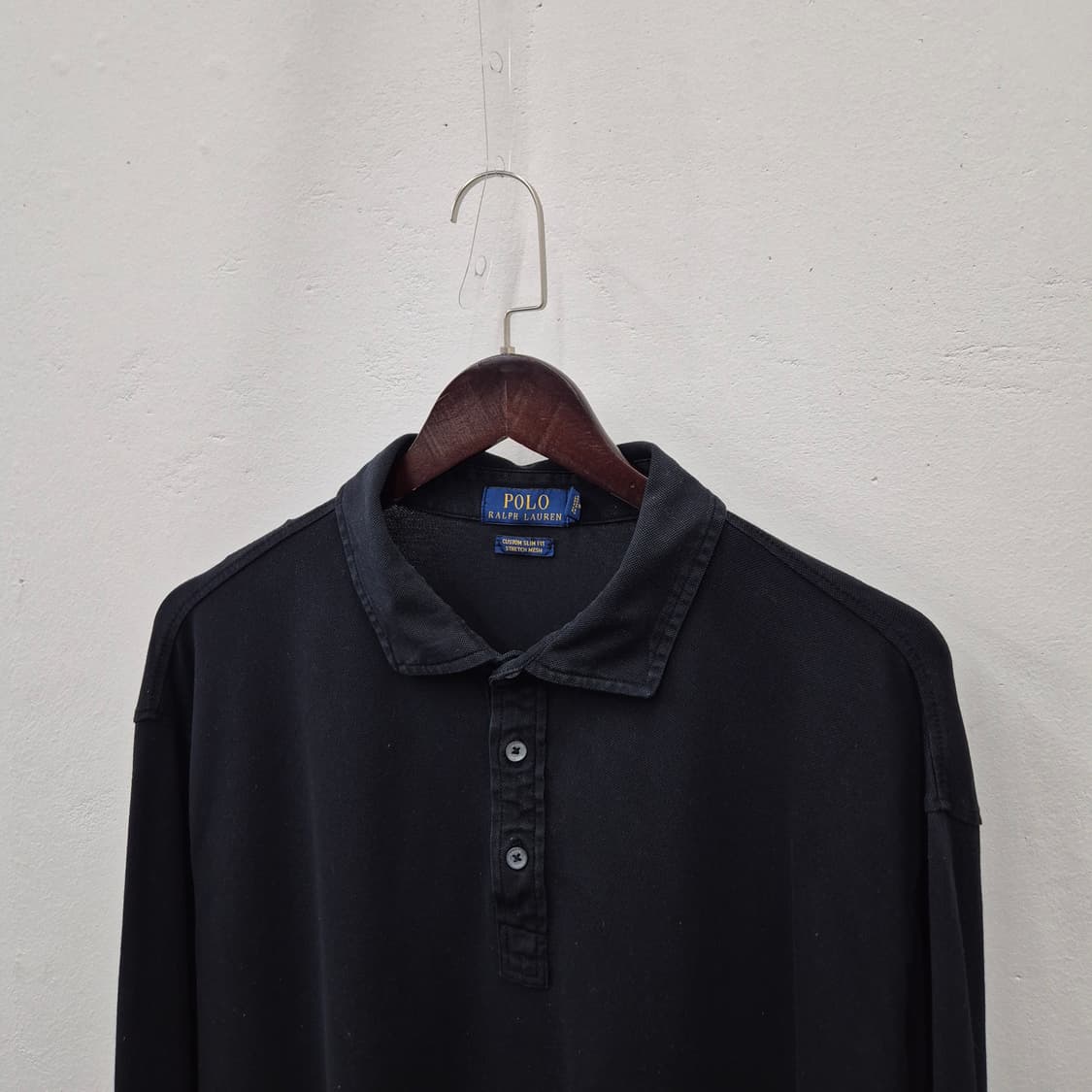 폴로 랄프로렌 커스텀슬림핏 스트레치 메쉬 긴팔 카라 2XL 상품이미지2