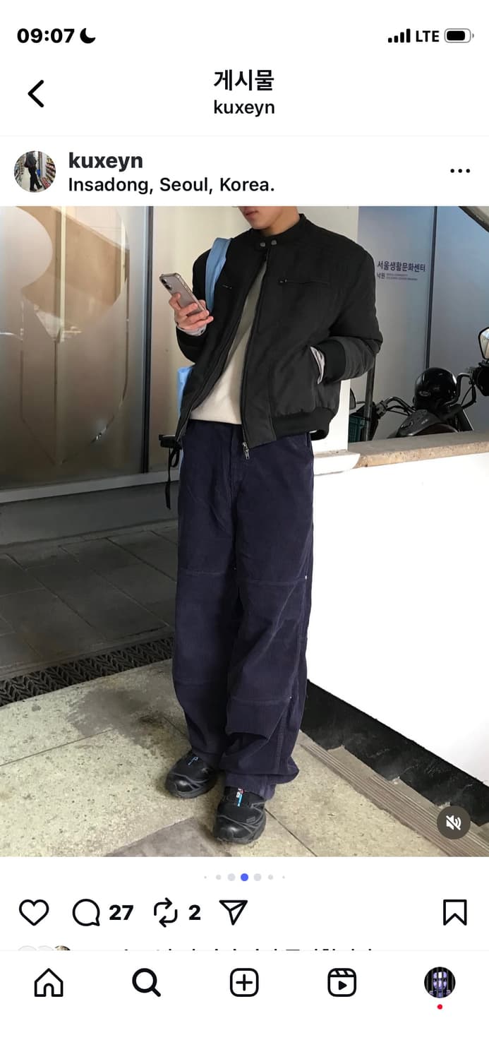 패딩 붐버 라이더 자켓 아우터 상품이미지1