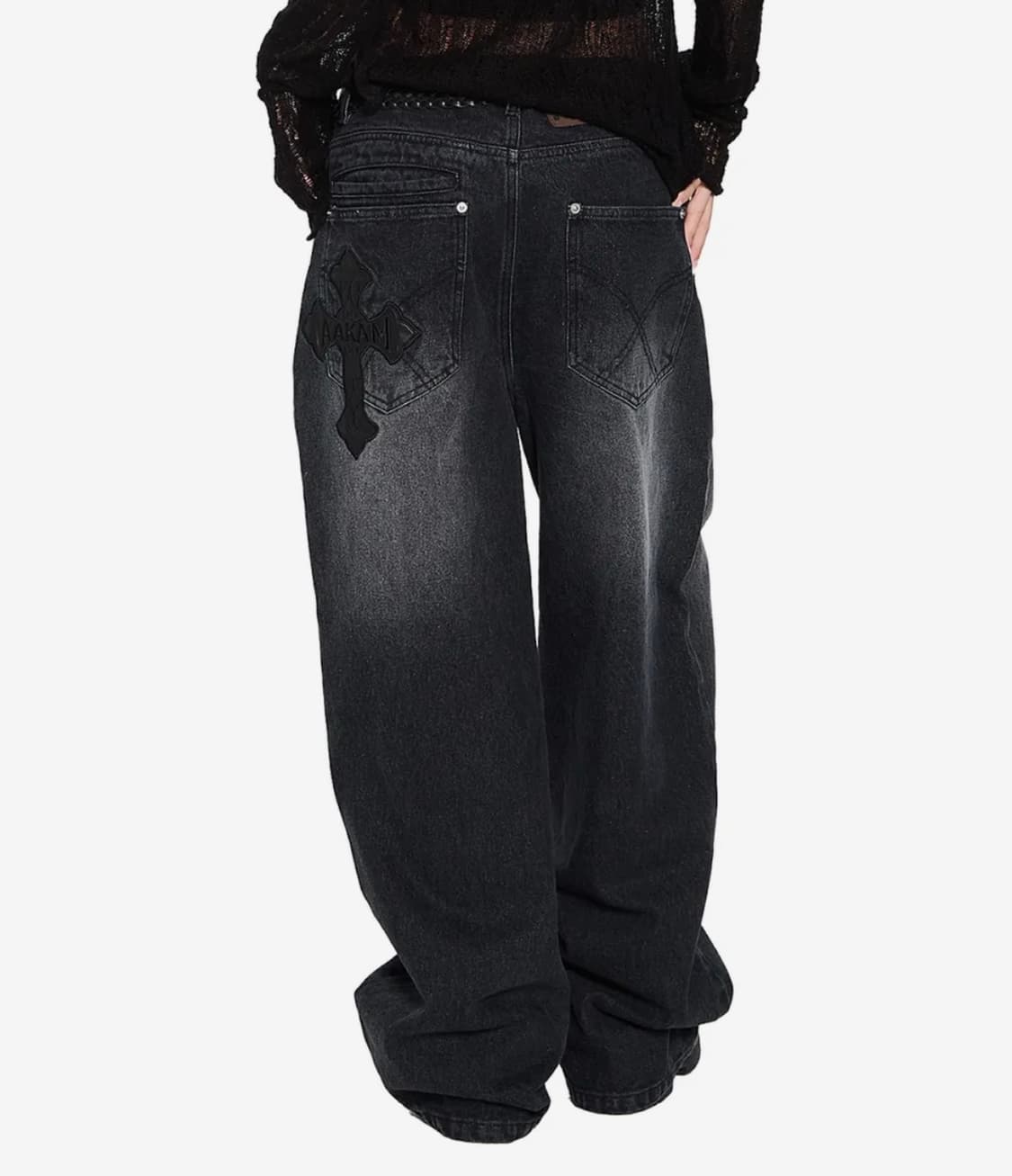 AKM CROS2 Denim Pants (블랙, 블루)1사,2사 상품이미지3