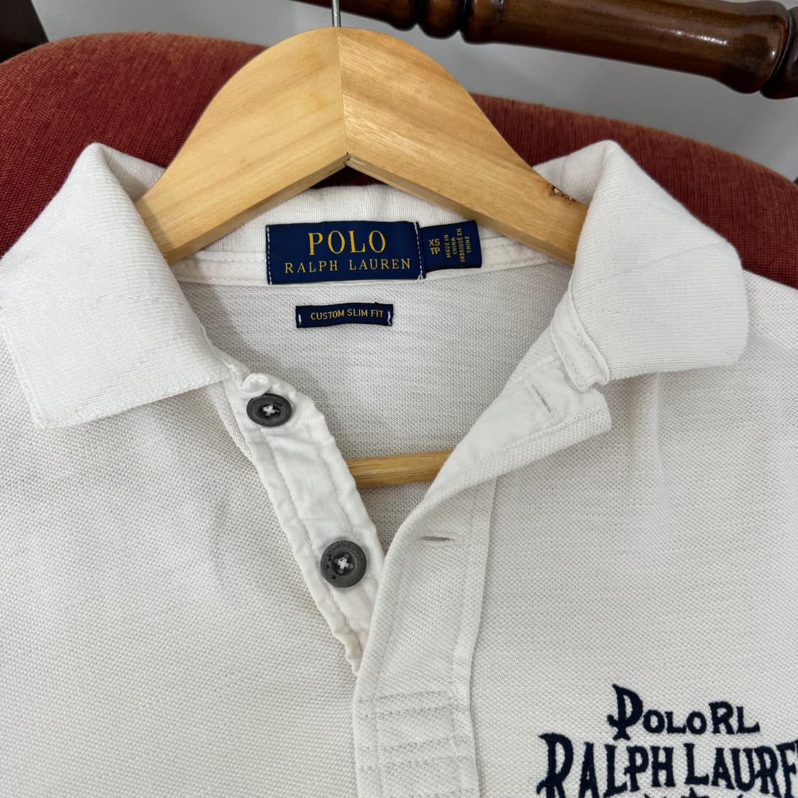 랄프로렌 폴로 성조기 카라 티셔츠 (XS)   상품이미지5