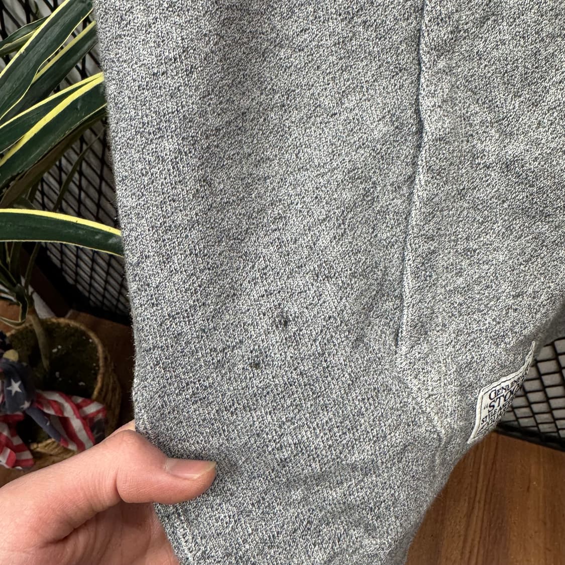 스투지앤코 후드 집업 후면 레터링 로고 포인트 그레이 상품이미지9