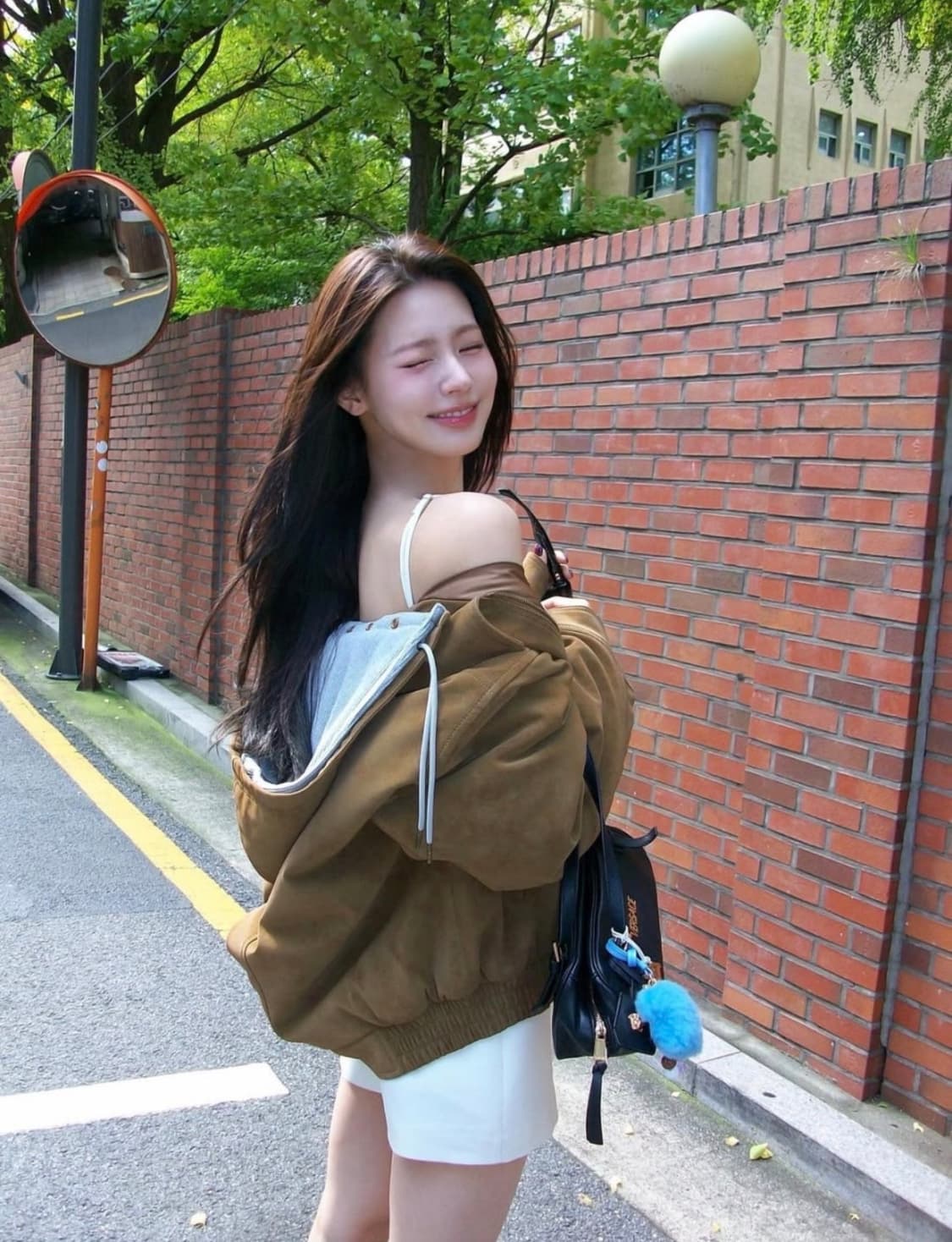 글로니(glowny) 어반 스웨이드 점퍼 브라운 urban M 상품이미지2