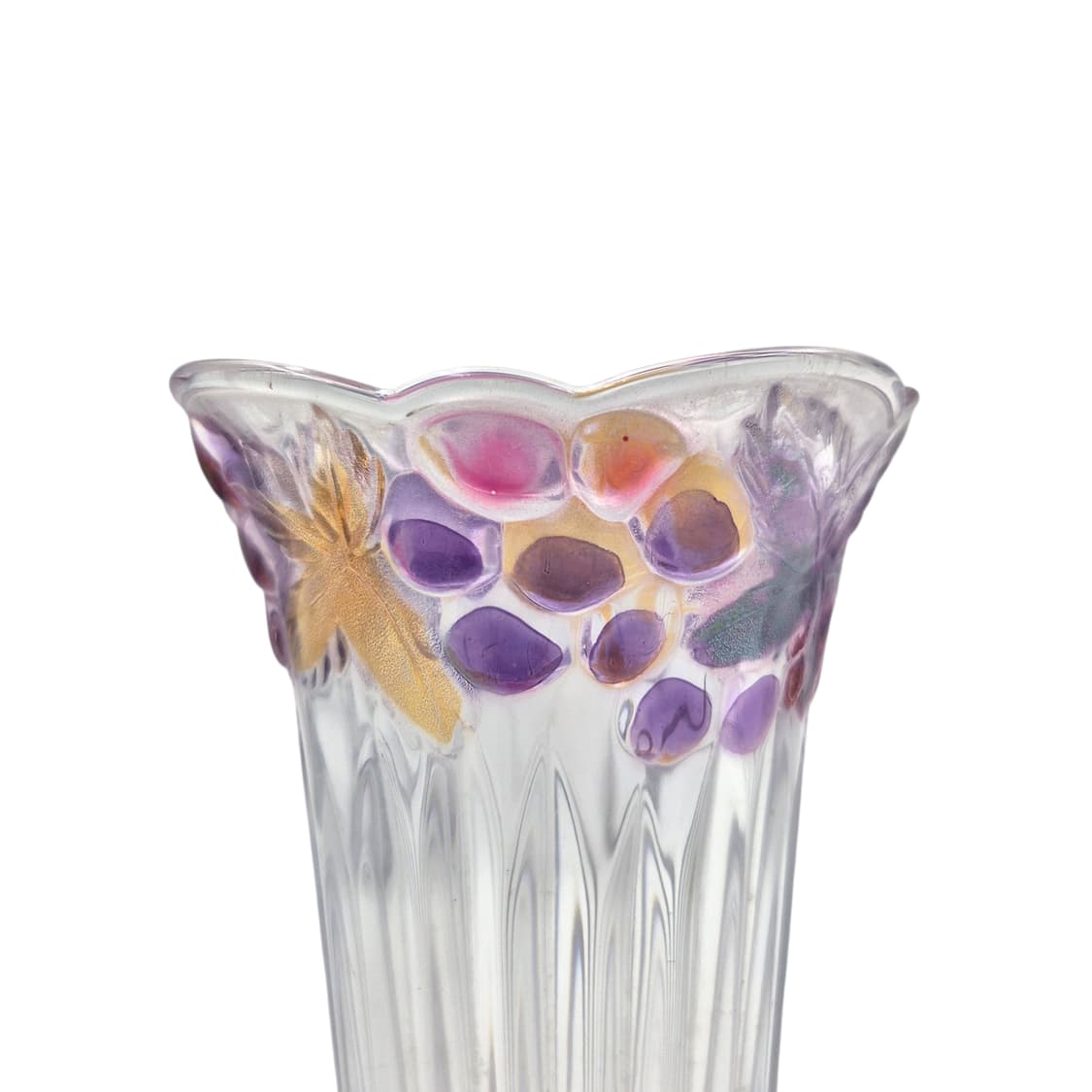 90s 소가 글라스 레트로 컬러 포도 꽃병 상품이미지2