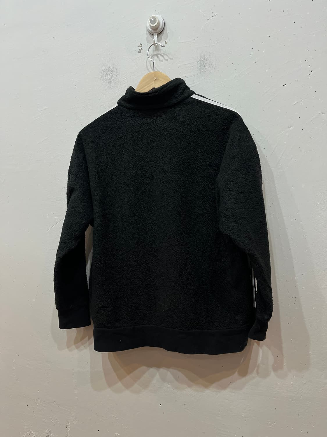 아디다스 하트 파이어버드 풀오버 하프집업 플리스 블랙 상품이미지3