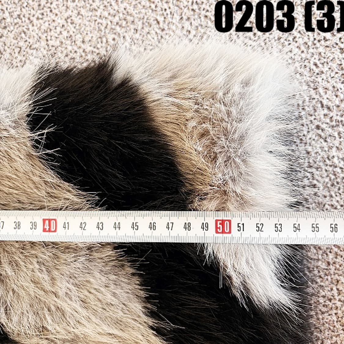 [실측확인] KONHANFAN 여성 지브라패턴 인조 퍼 자켓 상품이미지6