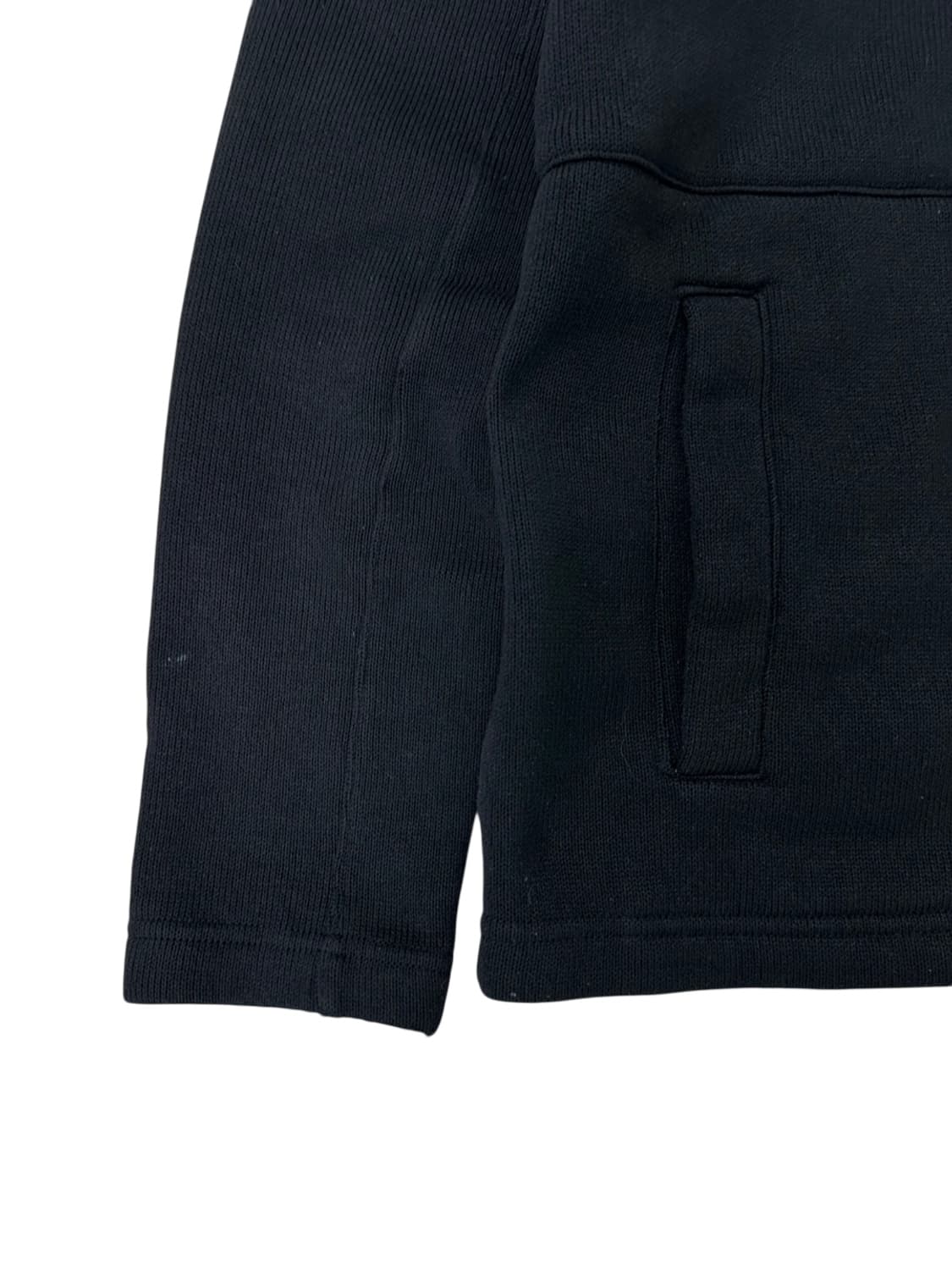 내셔널지오그래픽 기모 니트집업 블랙 (L) 상품이미지6