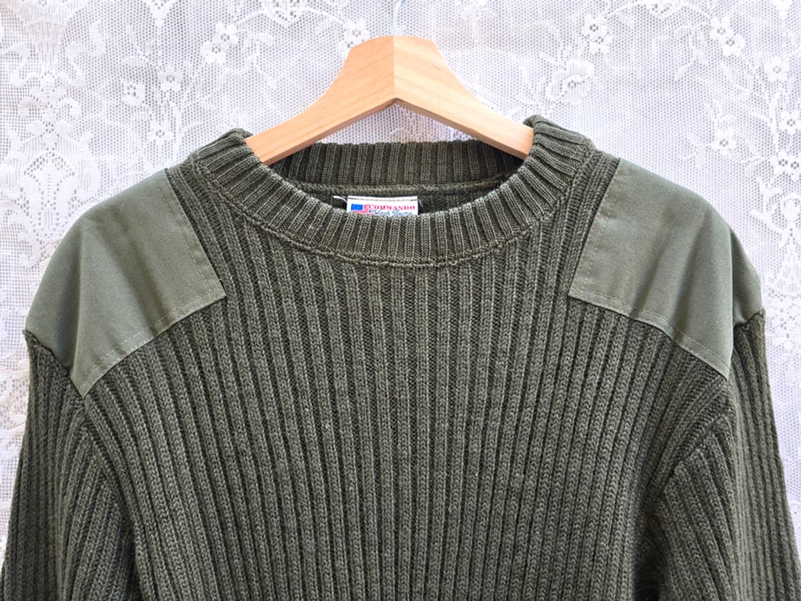 90s 미군 코만도 니트 잭영 (made in usa) 상품이미지2