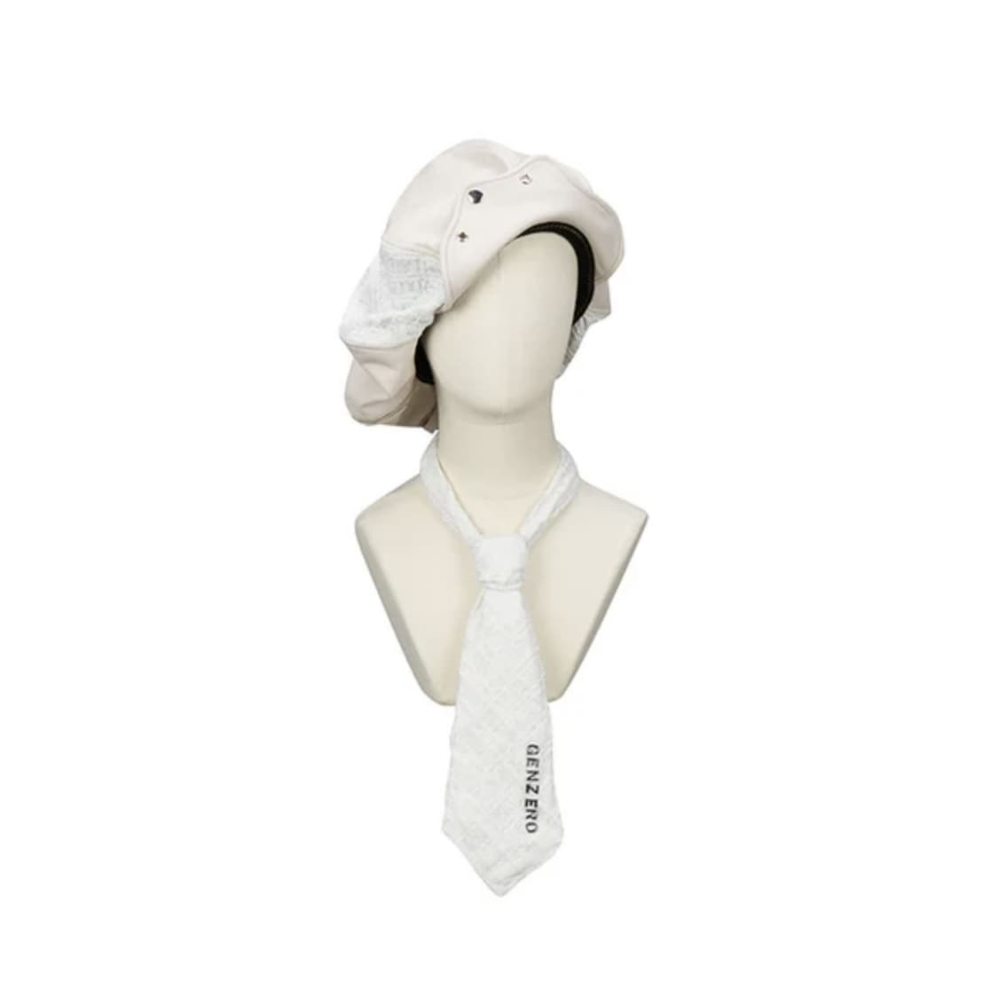 Genzero Spliced zipper tie cloud 베레모 상품이미지1