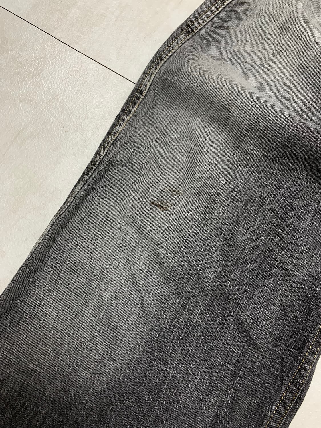 디젤 워싱 디테일 흑청 팬츠 #651 상품이미지4