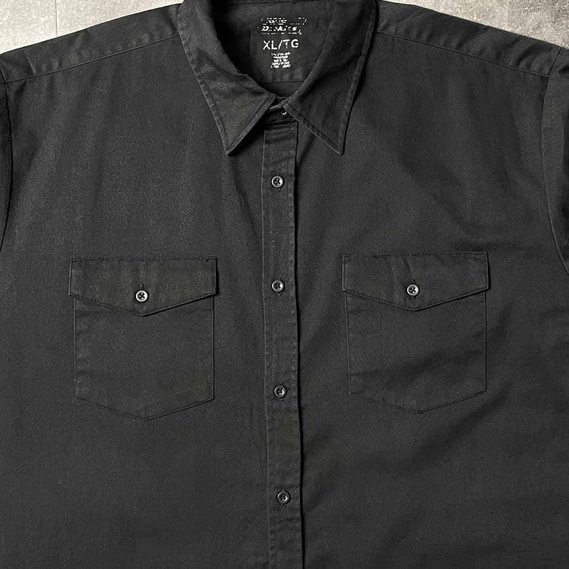 DICKIES 디키즈 빈티지 블랙 플랩포켓 반팔 워크 셔츠 A00968 상품이미지3