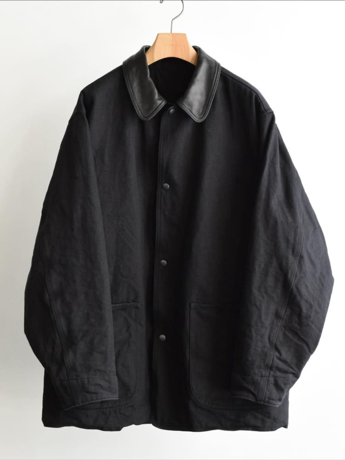 [size2] 코모리 레더카라 데님자켓 25fw 상품이미지1