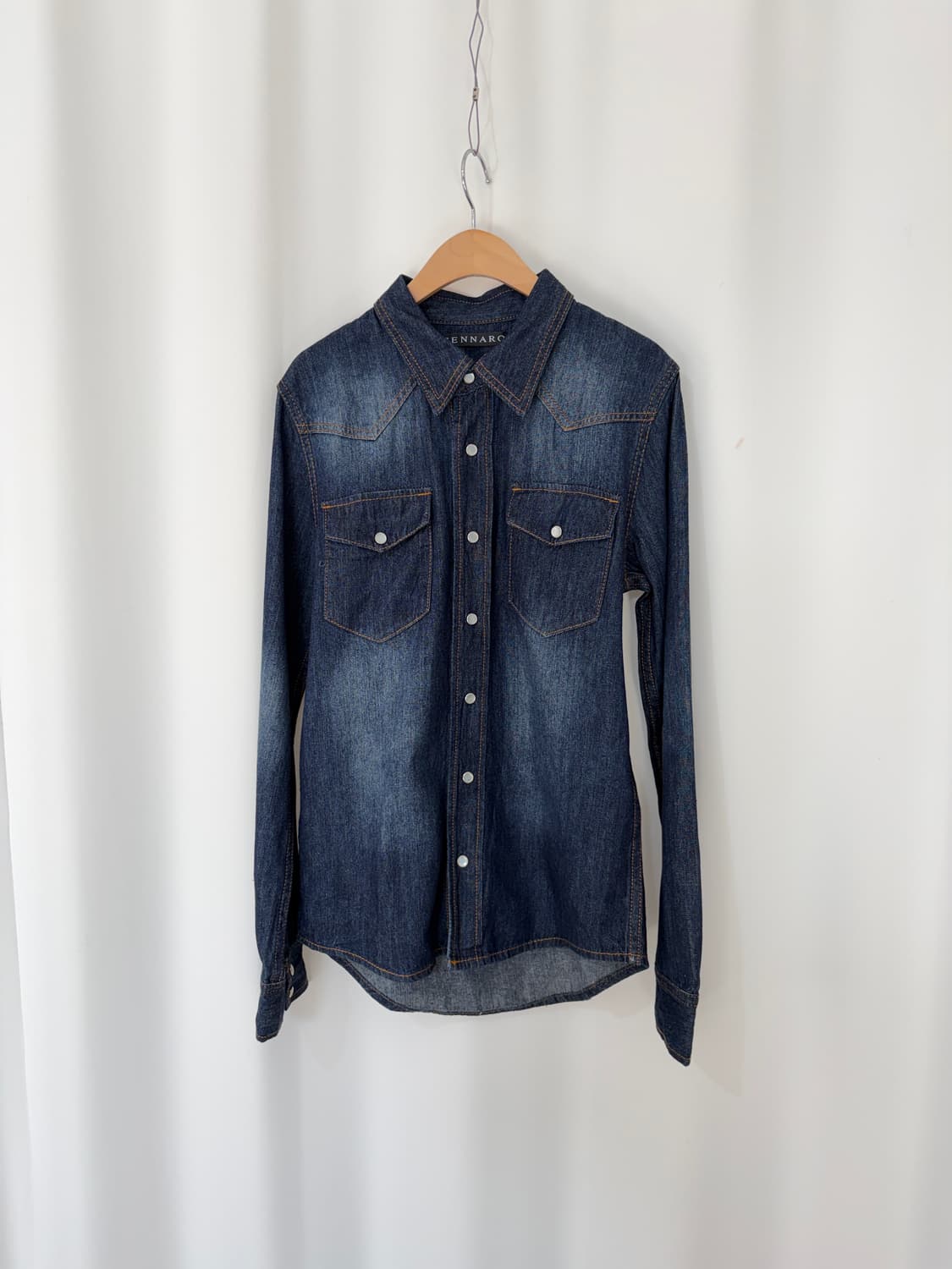 GENNARO denim western shirt  상품이미지1