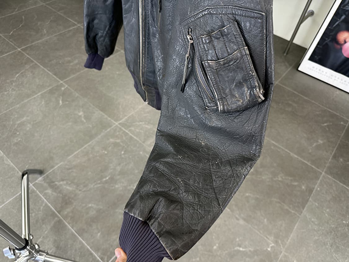80'S GERMAN FLIGHT BOMBER_ goat skin (L) 상품이미지7