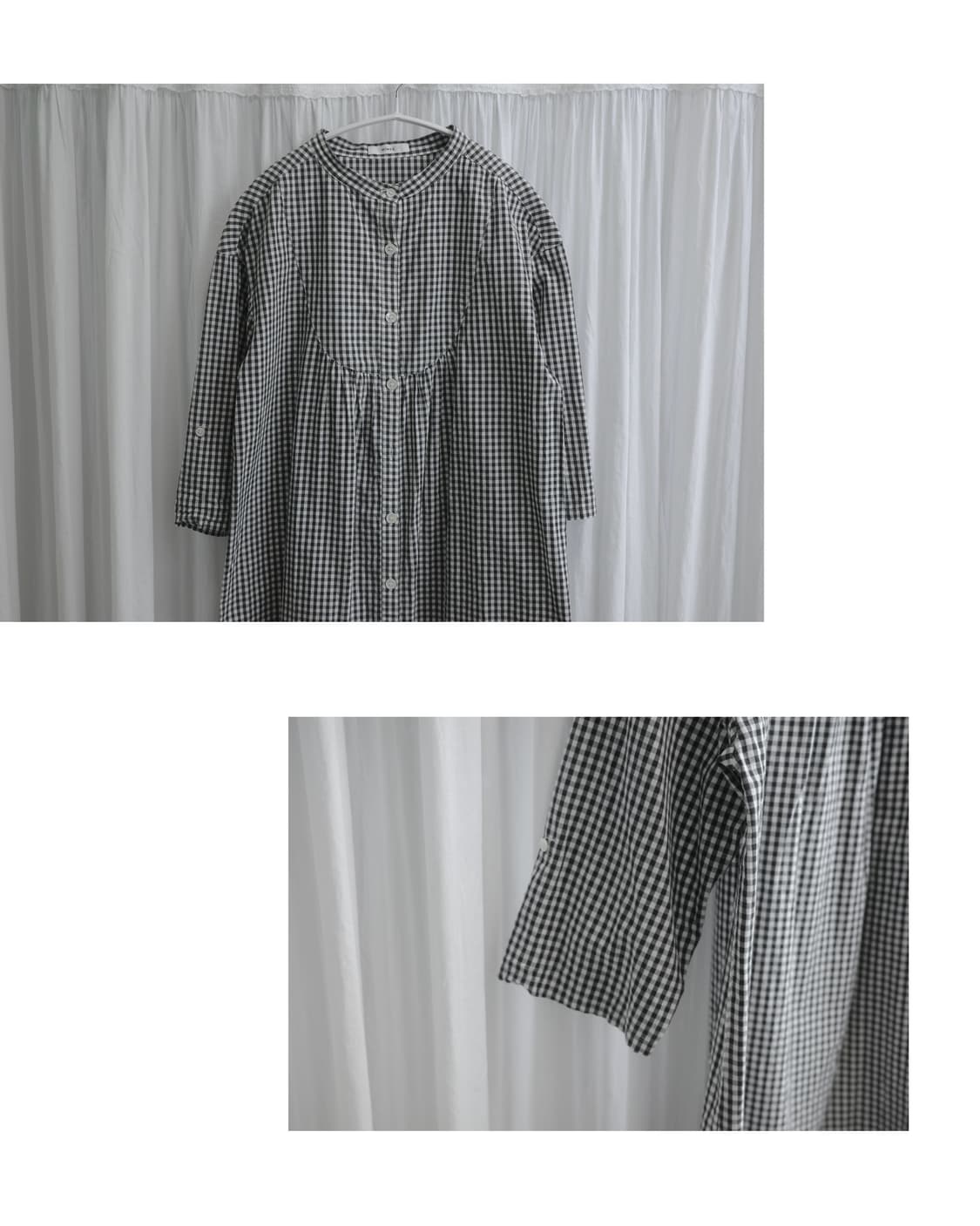 Checked midi dress 상품이미지3