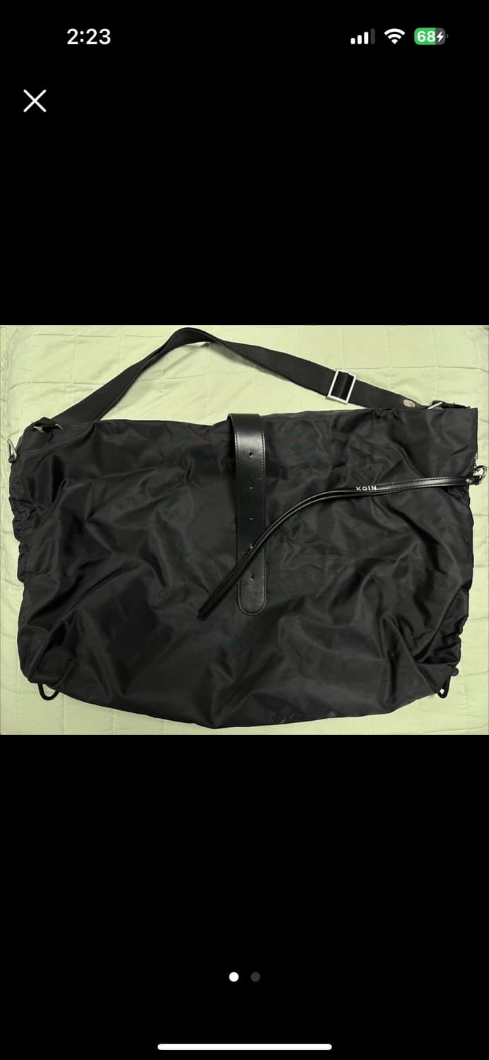 밈더워드로브 더블 스트링 빅 메신저백 상품이미지1