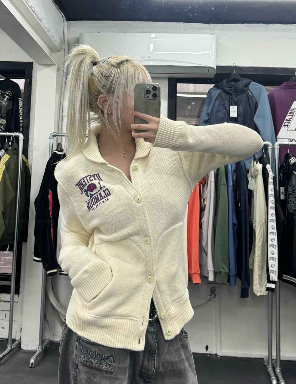 히스테릭 글래머 히스걸 니트 가디건 상품이미지2