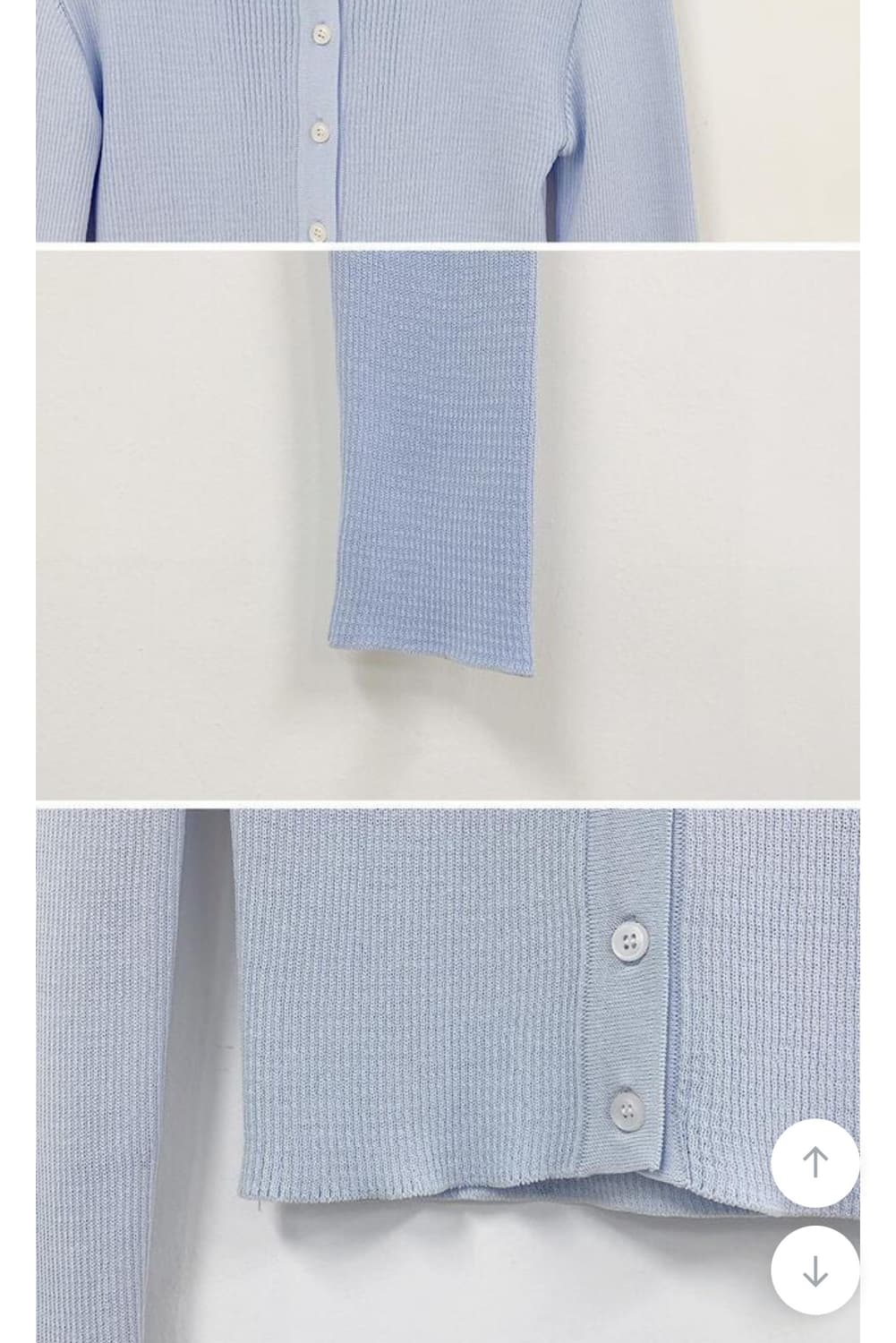 프롬데이원 골지 가디건(스카이 블루) 상품이미지8
