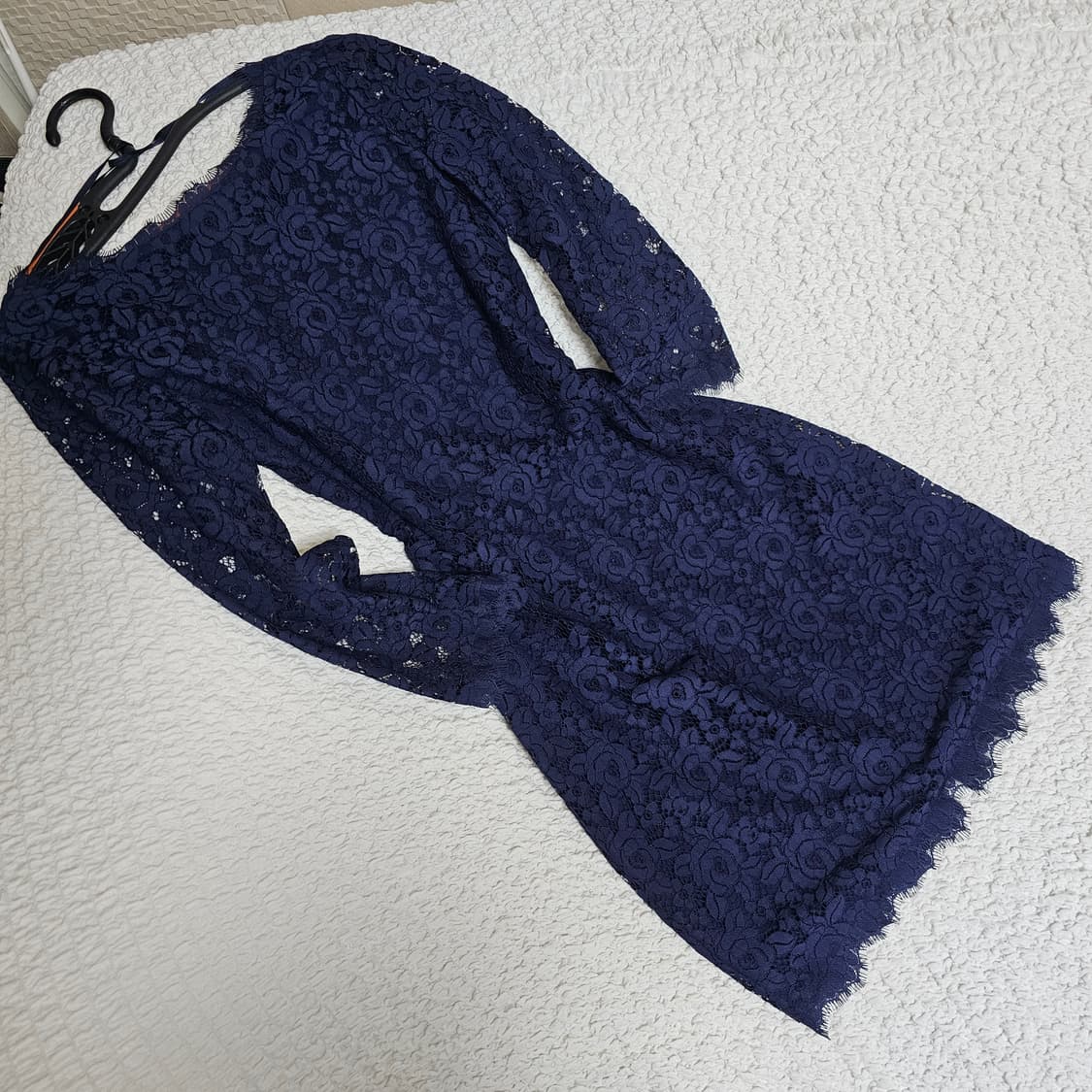 DVF 레이스 미니원피스 네이비 2사이즈 상품이미지2