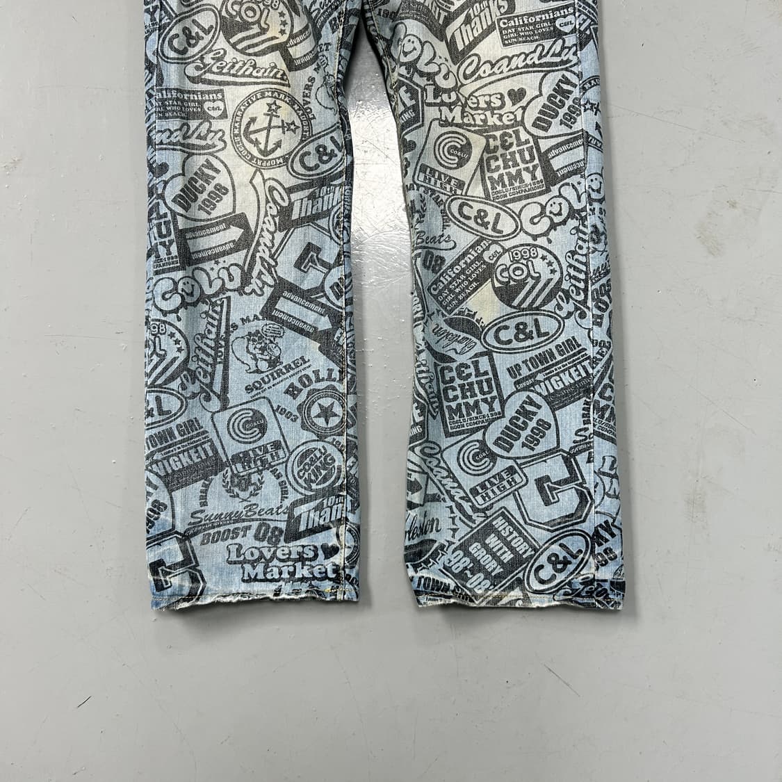 CO&LU 풀프린팅 데님 팬츠  상품이미지3