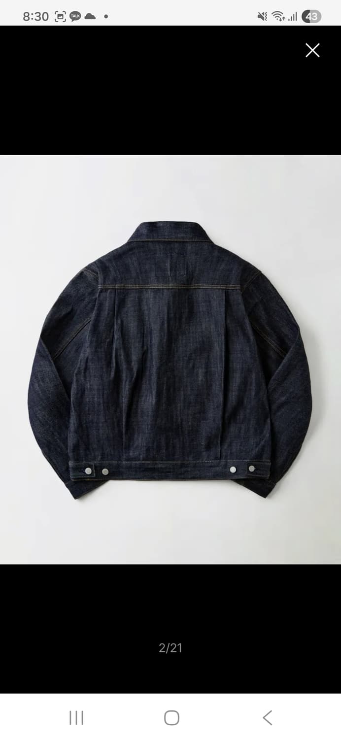 아웃스탠딩 2세대 청자켓(SELVEDGE DENIM 2ND JACKET) 상품이미지3