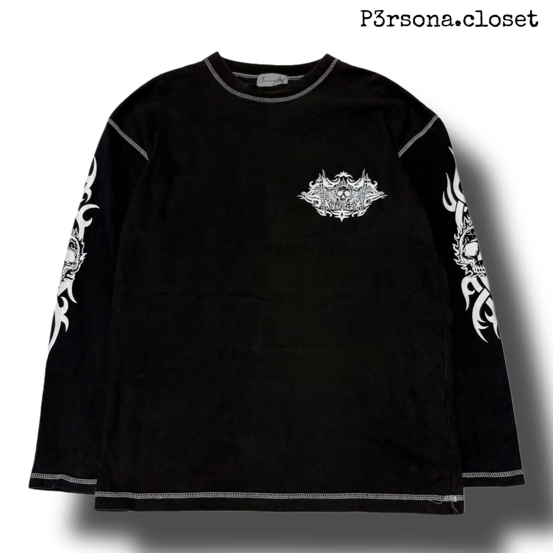 Stitch skull long sleeve 상품이미지2