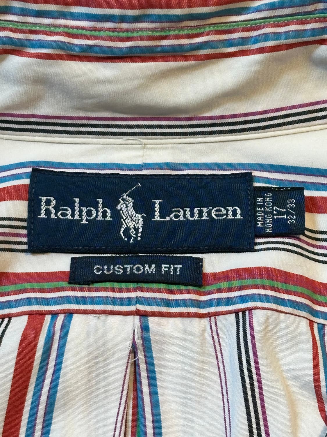 폴로 랄프로렌 커스텀핏 레드포니 스트라이프 셔츠 상품이미지4
